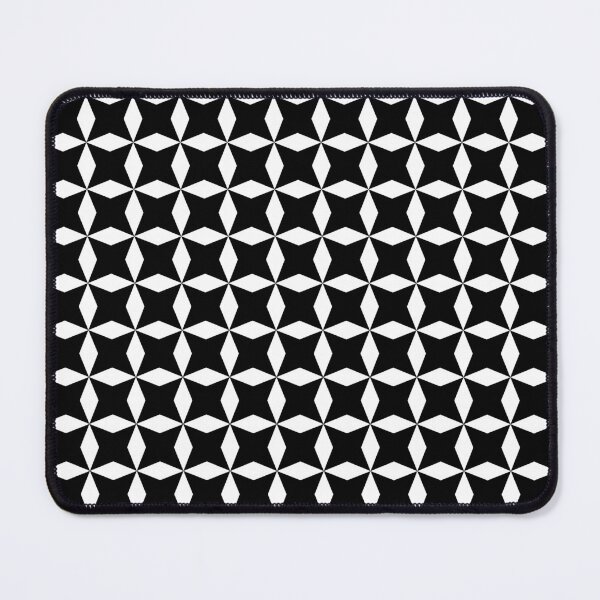 Item preview, Black And White Seamless Geometric Square Flower designed and sold by risingrocket.