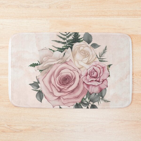 Item preview, Painted Pink Cream Roses designed and sold by HappyLifeCreate.