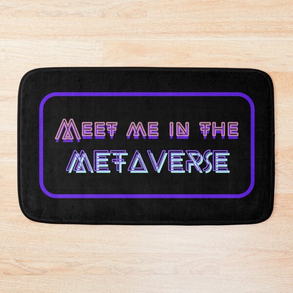 Item preview, meet me in the metaverse | virtual reality crypto wallpaper designed and sold by brinikki.