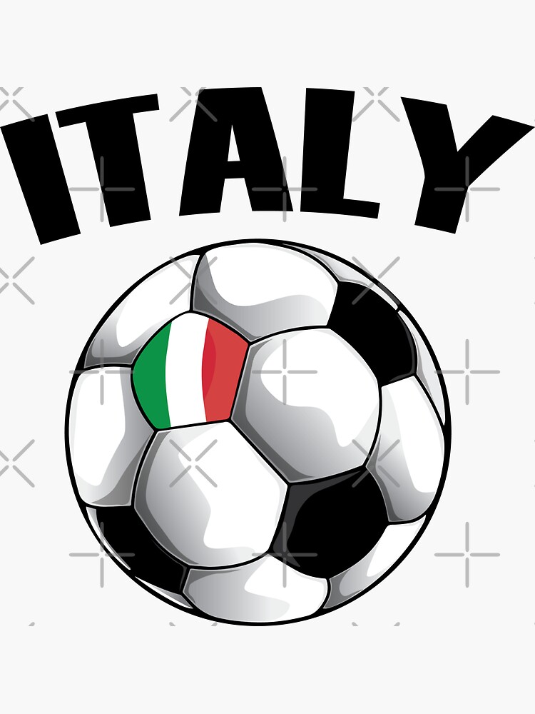 "Italia Calcio Italy Football Soccer Ball" Sticker for Sale by TravelScientist Redbubble