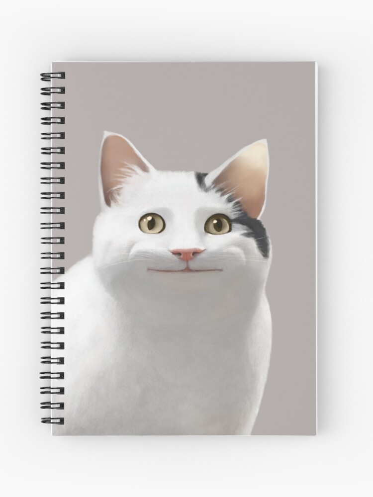 Polite Cat Meme Spiral Notebook for Sale by Mashz