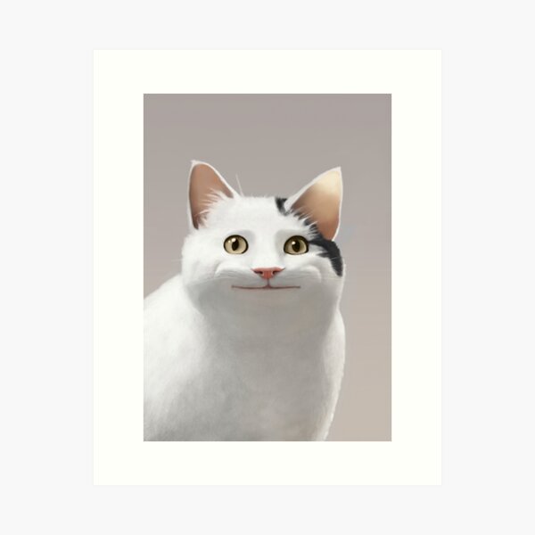 Polite Cat Meme Art Print