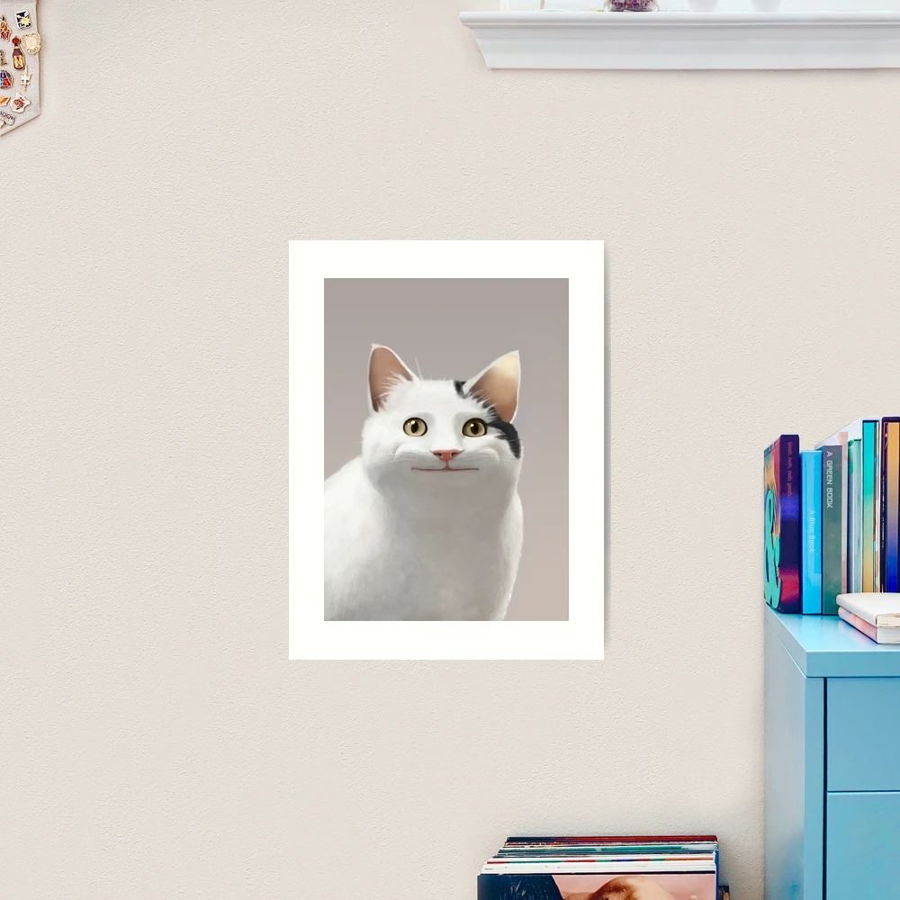 Polite cat meme, funny cat meme Sticker for Sale by ElevenGraphics