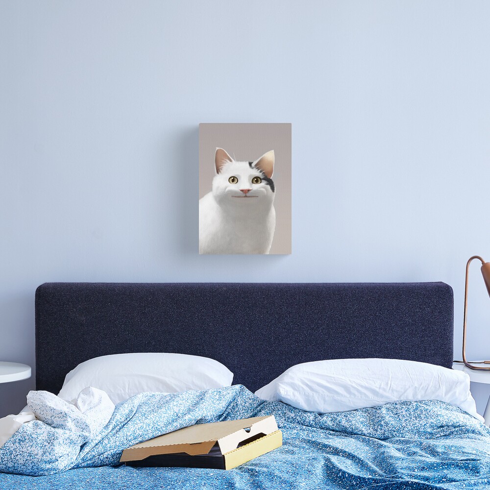 Polite Cat Meme Canvas Print