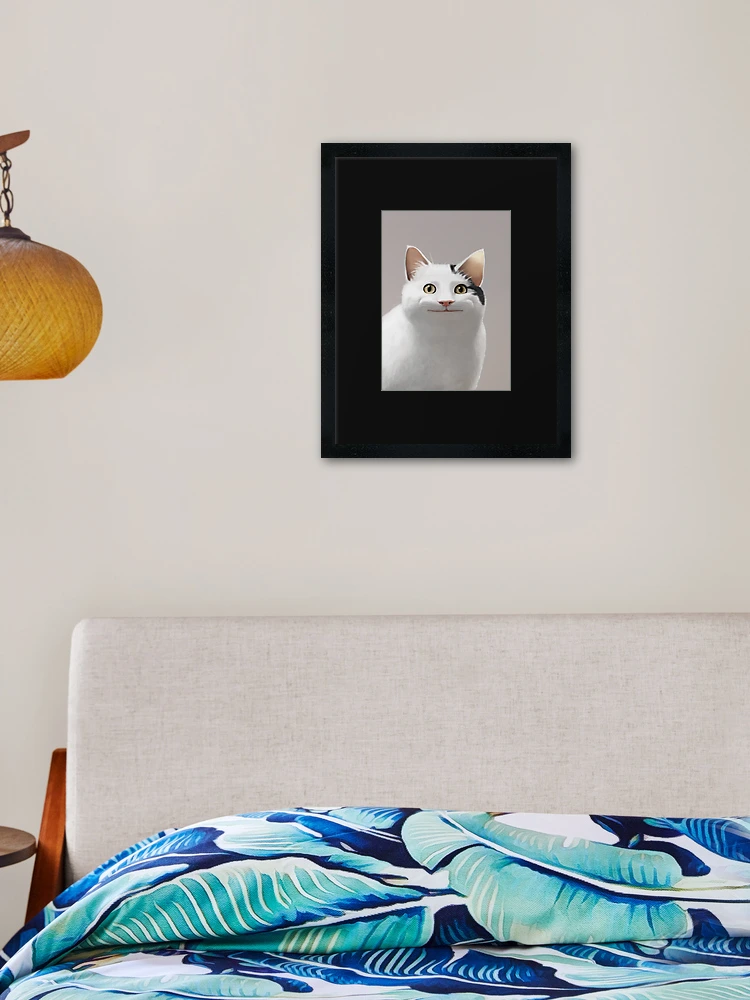 Polite Cat Meme | Mounted Print