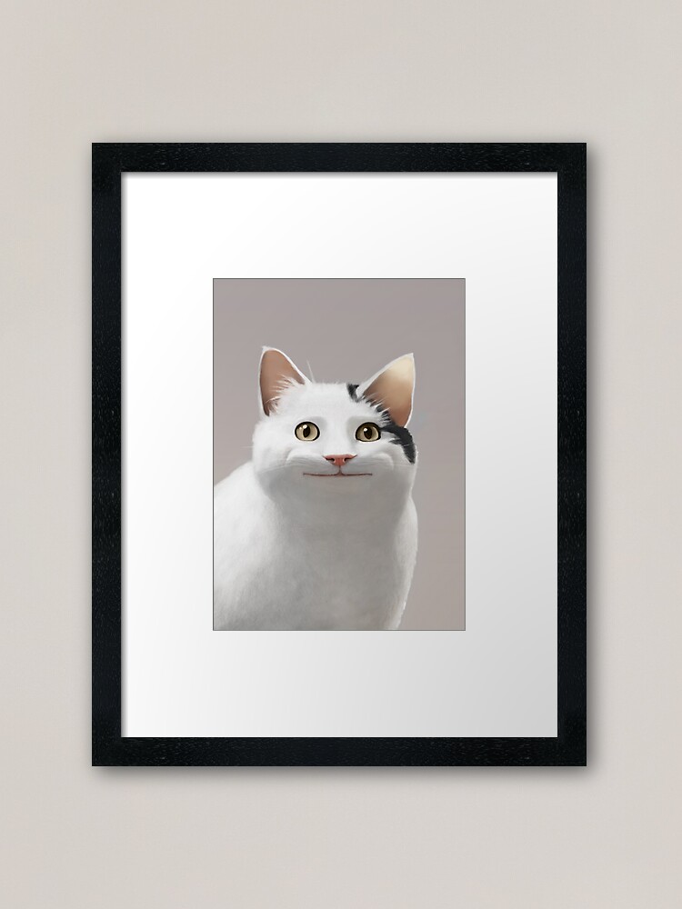 Polite Cat Meme | Mounted Print