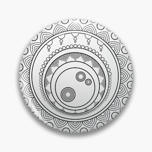 Item preview, Mandala Inspired Design in Black & White designed and sold by ZenDrawings.
