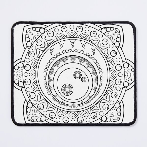 Item preview, Mandala Inspired Design in Black & White designed and sold by ZenDrawings.