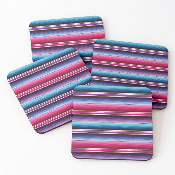 Item preview, Purple Serape Mexican serape blanket vibrant color stripes zarape saltillo girly pattern designed and sold by T-Mex.