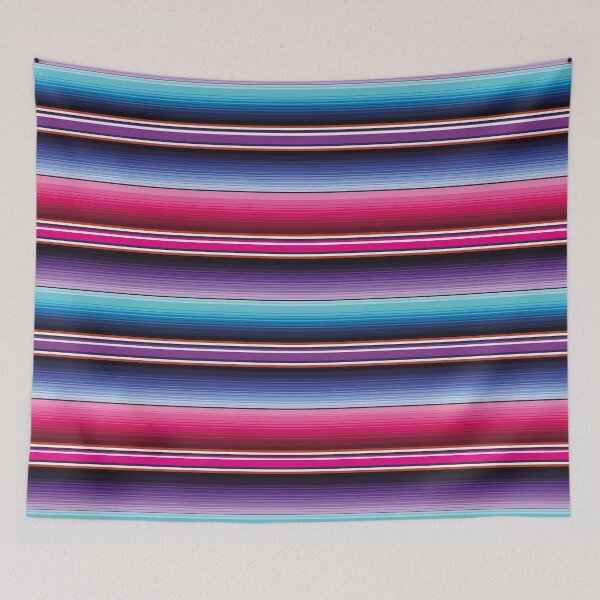 Item preview, Purple Serape Mexican serape blanket vibrant color stripes zarape saltillo girly pattern designed and sold by T-Mex.