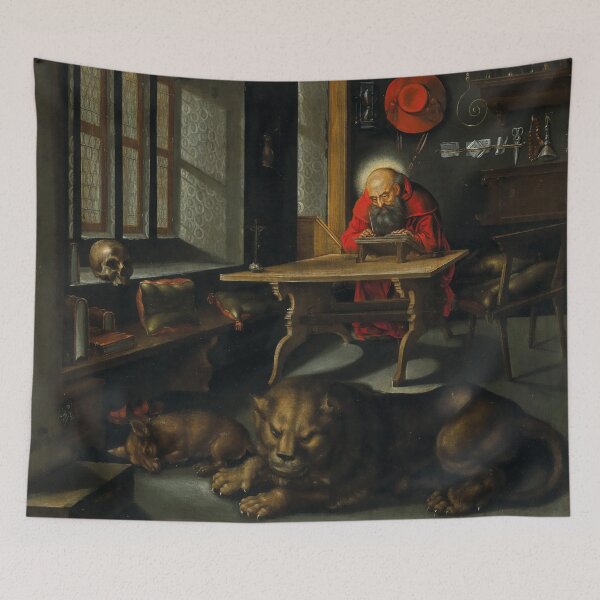 Item preview, Saint Jerome in his Study | Georg Gaertner II | 1630 Renaissance Christian Art designed and sold by CJET.