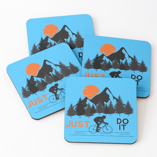 Item preview, cycling t-shirts, mountain bike t-shirts, motivation t-shirts, just do it designed and sold by BLUE  bubble.