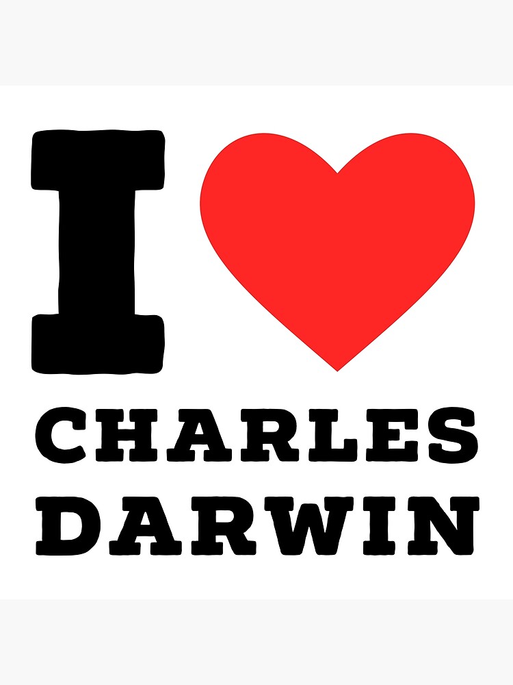 Disover i love charles darwin Premium Matte Vertical Poster