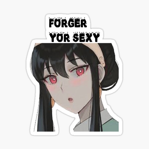 Anya Forger Anime Anya Sticker - Anya Forger Anime Anya Idiot