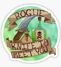 Knife To Meet You Sticker