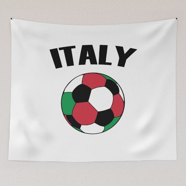 Aperçu de l'œuvre Italia Calcio - Italie Football - Ballon de soccer créée et vendue par TravelScientist.