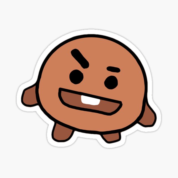 shooky bt21 sticker for sale by fansnstans redbubble