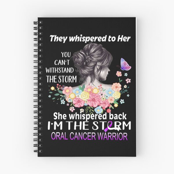 Item preview, Oral Cancer Warrior I'm The Storm Oral Cancer Awareness designed and sold by Hatjar.