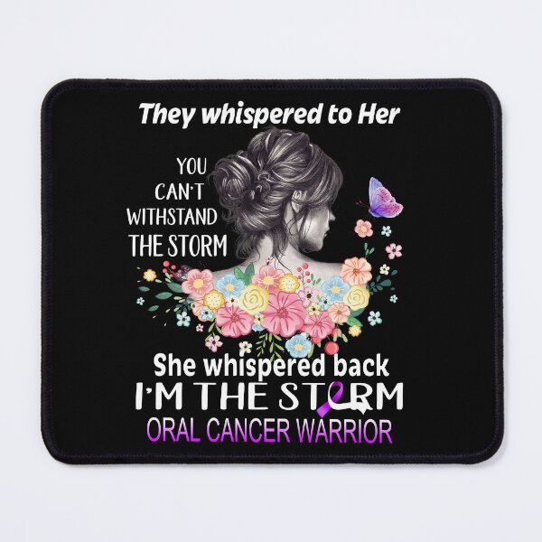 Item preview, Oral Cancer Warrior I'm The Storm Oral Cancer Awareness designed and sold by Hatjar.
