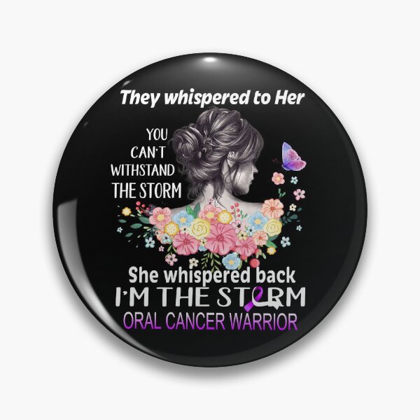 Item preview, Oral Cancer Warrior I'm The Storm Oral Cancer Awareness designed and sold by Hatjar.