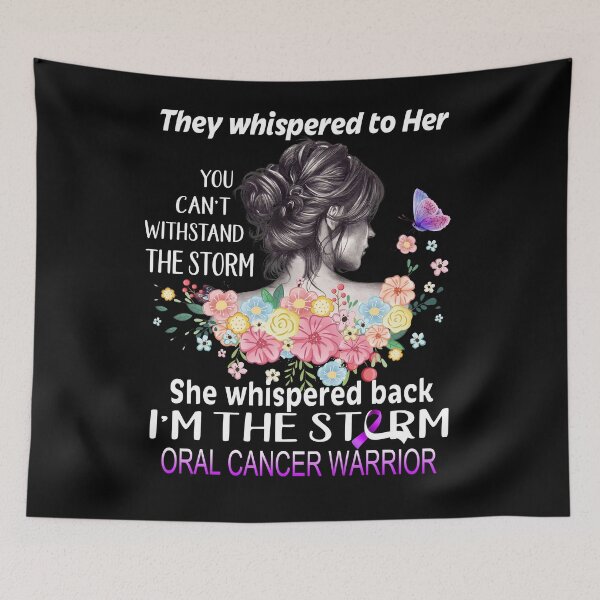 Item preview, Oral Cancer Warrior I'm The Storm Oral Cancer Awareness designed and sold by Hatjar.