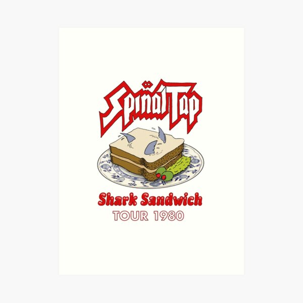 Spinal Tap - Shark Sandwich Tour 1980 Art Print