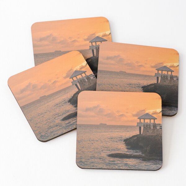 Item preview, Sunset Evening on the Ocean Coast - Red Sky at Night designed and sold by AlishaWatson.