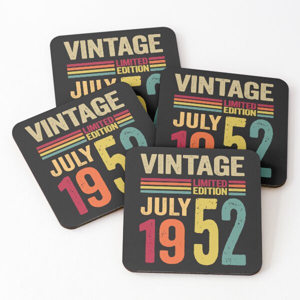 Item preview, 70 Years Old Gifts Vintage July 1952 - 70th Birthday gift designed and sold by BahaaIB.