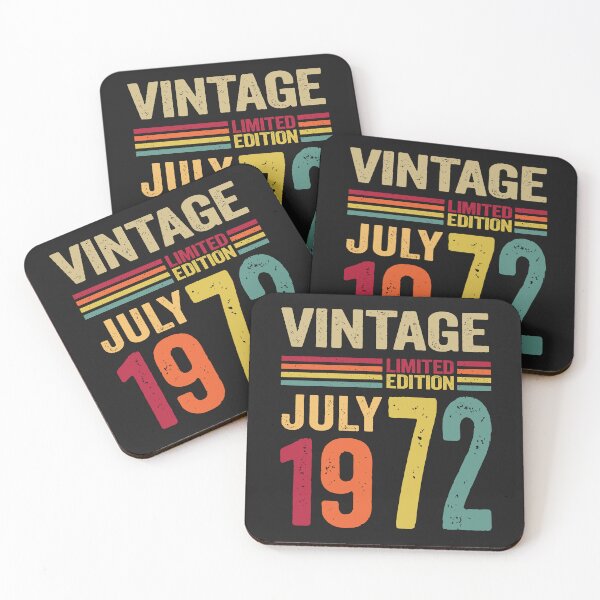 Item preview, 50 Year Old Gifts Vintage July 1972 - 50th Birthday gift designed and sold by BahaaIB.