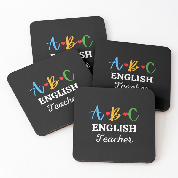 Item preview, ABC English Teacher The Best Teacher Heart Design designed and sold by BestTeacher.