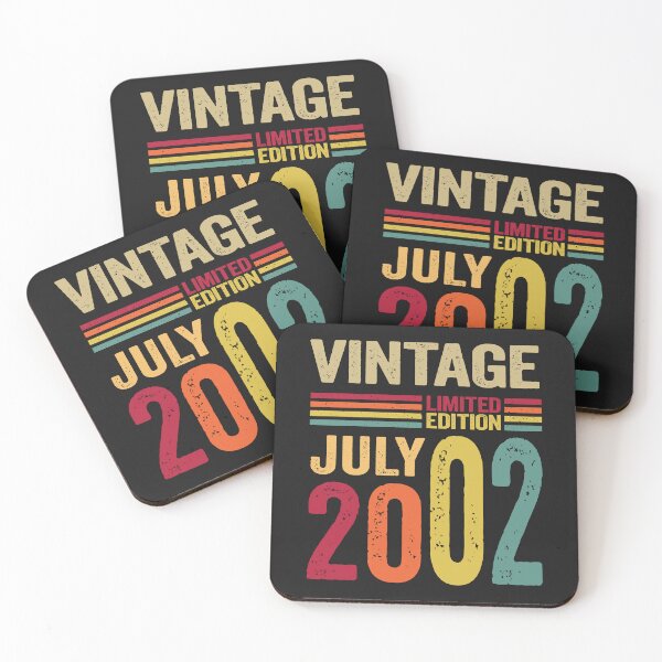 Item preview, 20 Years Old Gifts Vintage July 2002 - 20th Birthday gift designed and sold by BahaaIB.