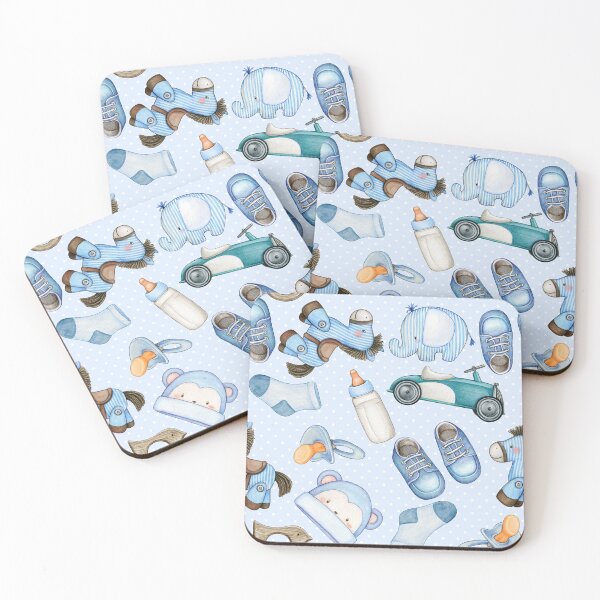 Item preview, Cute Baby Boy Pattern - Blue Toys and Baby Accessories  designed and sold by silviaol.
