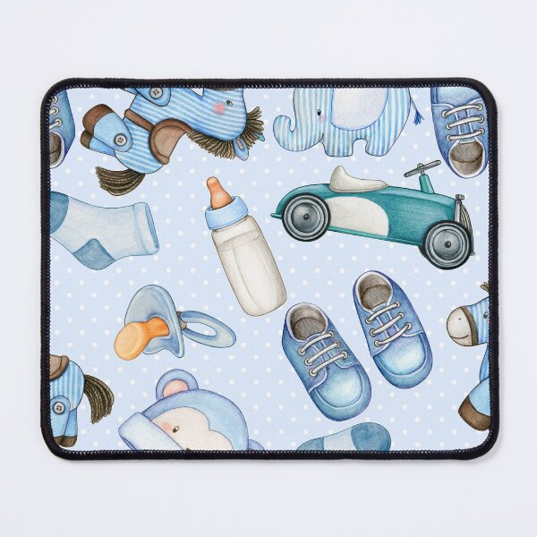 Item preview, Cute Baby Boy Pattern - Blue Toys and Baby Accessories designed and sold by silviaol.