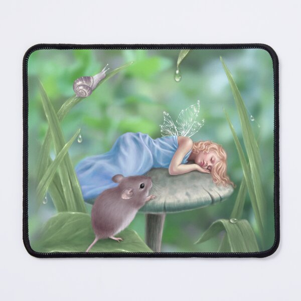 Item preview, Sweet Dreams Sleeping Fairy & Mouse designed and sold by silverstars.