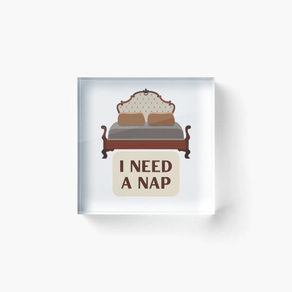 Item preview, I Need a Nap With Vintage Bed Sleep Meme designed and sold by IceCreamMuseum.