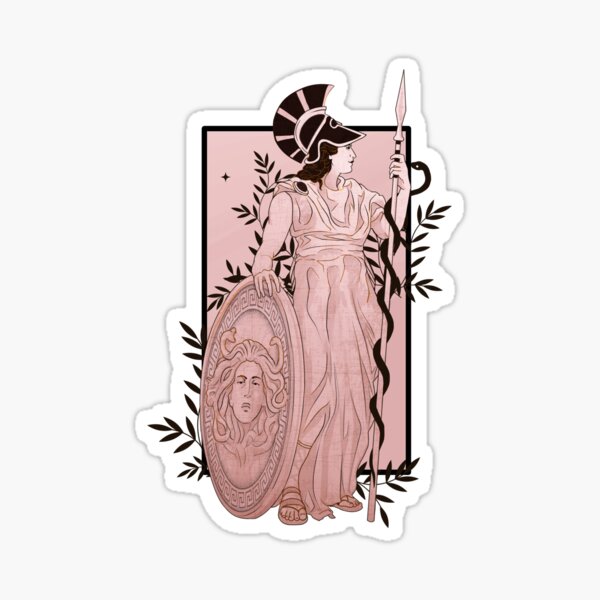 Athena - Ancient Greek Mythology Sticker for Sale by just-being-you