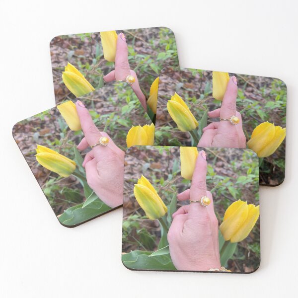 Item preview, Yellow pearls and Tulips designed and sold by TherapeuticNest.