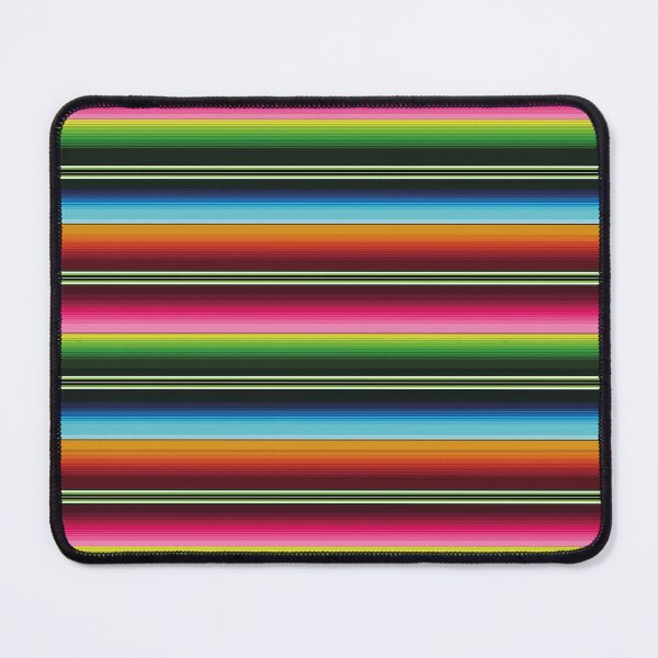 Item preview, Multi neon Serape Mexican serape blanket vibrant color stripes zarape pattern designed and sold by T-Mex.