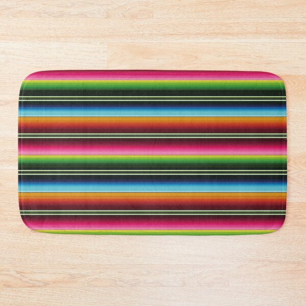 Item preview, Multi neon Serape Mexican serape blanket vibrant color stripes zarape pattern designed and sold by T-Mex.