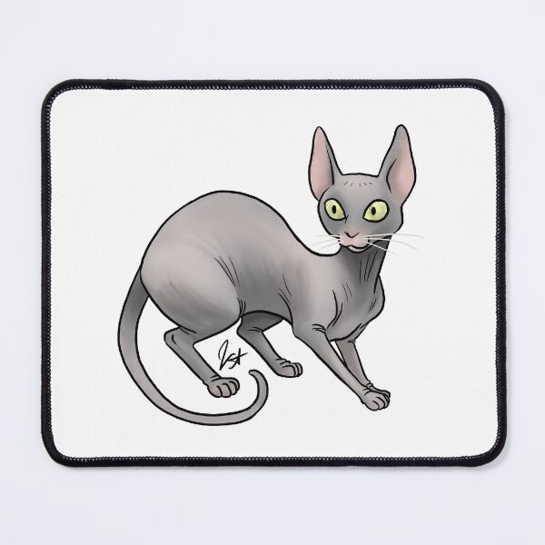 Item preview, Cat - Sphinx Cat - Gray designed and sold by Jennifer Stolzer.