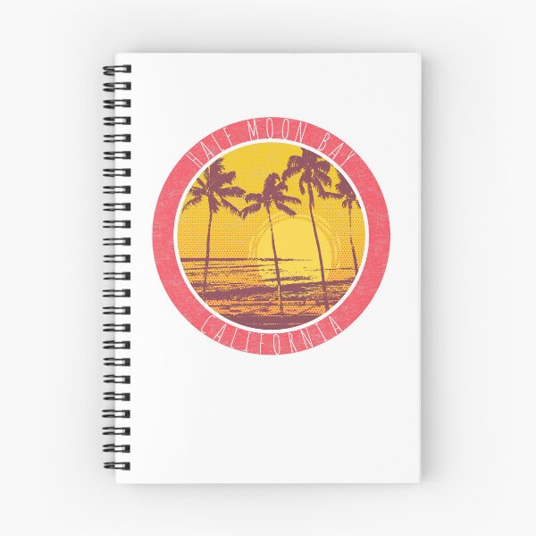 Item preview, Half Moon Bay California Retro Sunset designed and sold by earth-sky-and-i.