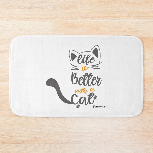 Item preview, Life is Better with a Cat designed and sold by 11and20Studio.