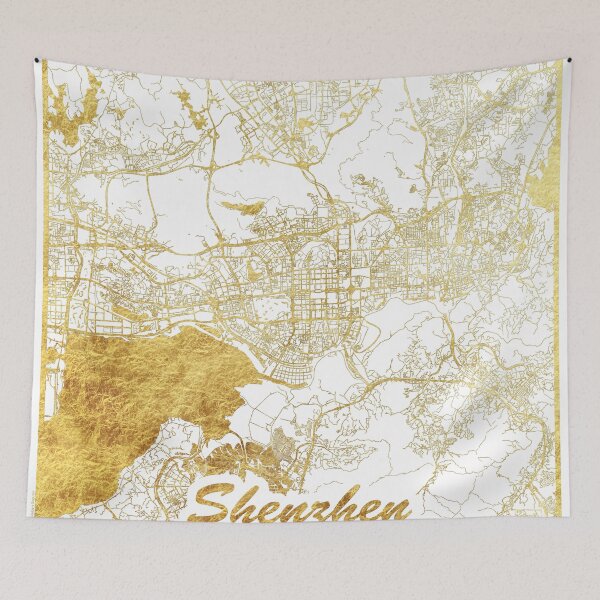 Item preview, Shenzhen Map Gold designed and sold by HubertRoguski.