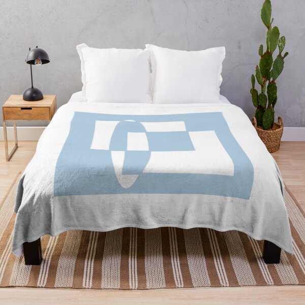 Item preview, Sky Blue with White Shapes, EZonTHEi designed and sold by EZonThei.