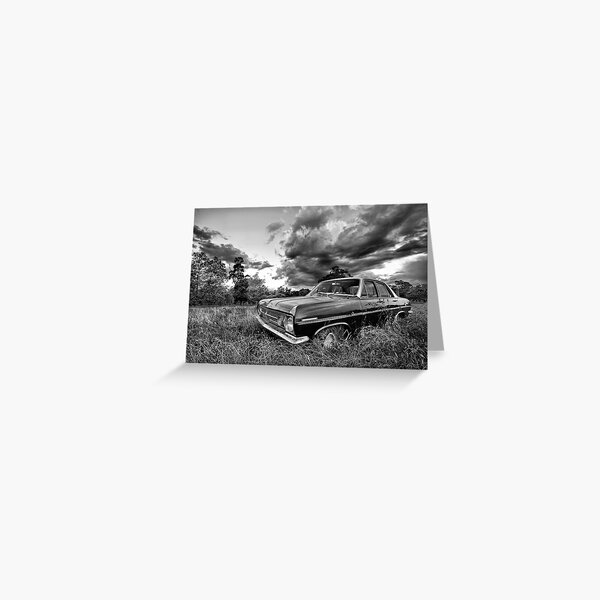 HR in mono.... Greeting Card