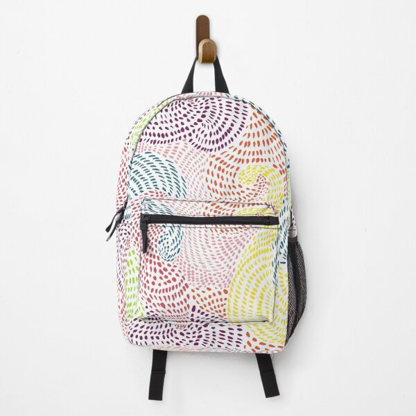 Item preview, Abstract colorful pointillist pattern on white background designed and sold by anaskwi.