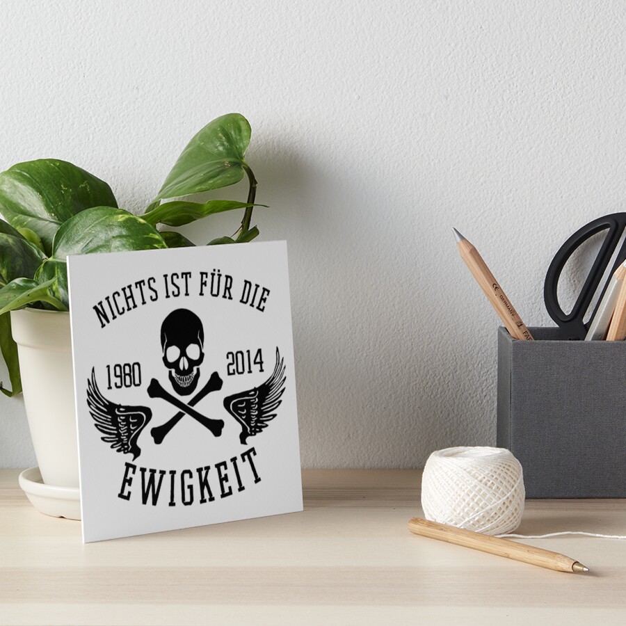 "Böhse Onkelz Nichts Ist Für Die Ewigkeit" Art Board Print for Sale by