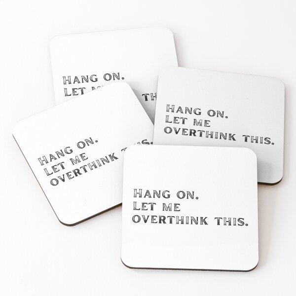 Item preview, Black Let me overthink this designed and sold by LukjanovArt.