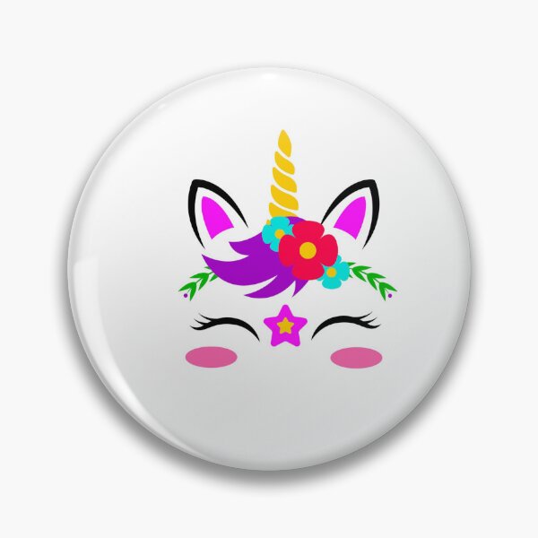 Item preview, Cara de unicornio arcoíris colorida, gran idea de regalo para niños y amantes de los unicornios, decoraciones de guardería para bebés designed and sold by CreativeCranium.