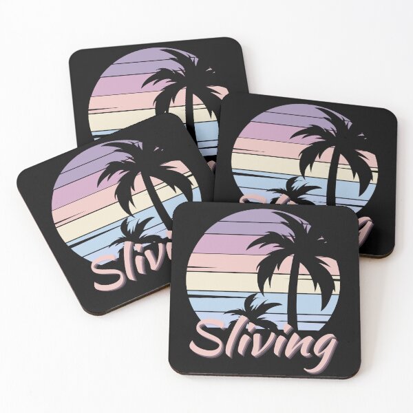 Item preview, Vintage Tropical Sunset, Sliving, Living My Best Life, Sunset Chaser designed and sold by Sun Sand & Sea Art.